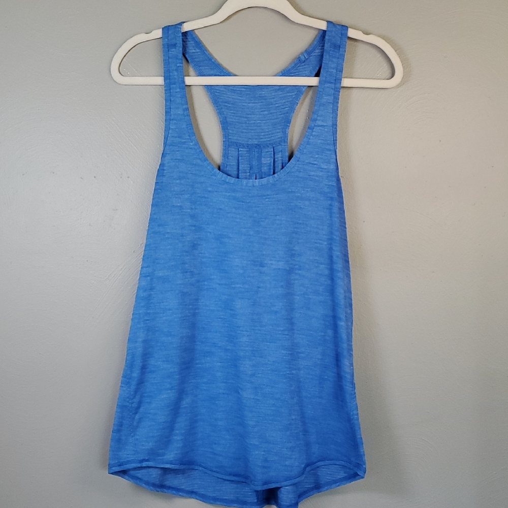 Lululemon Salute The Sun, Blue Racerback Tanktop. Size 10